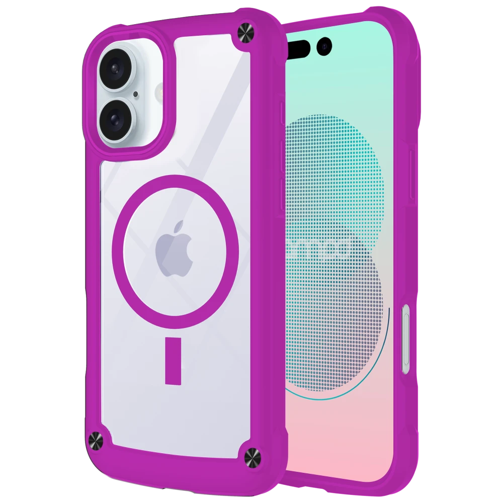 AMPD - DuraBump MagSafe Case for Apple iPhone 16 - Purple