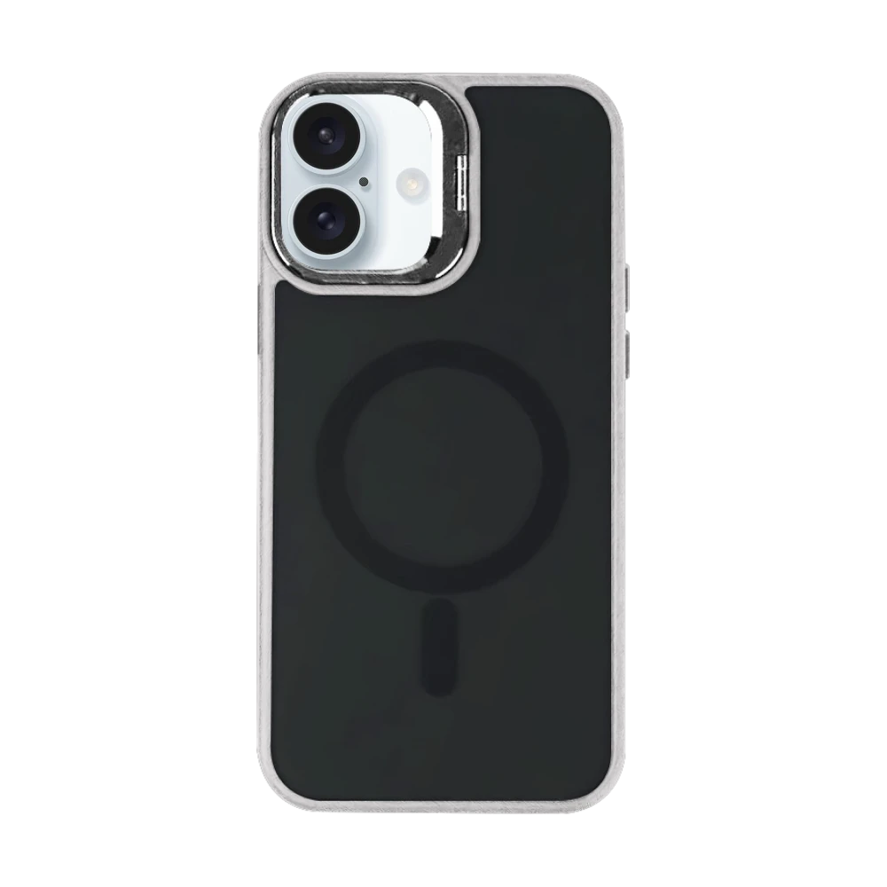 AMPD - Acrylic Smoke CamKick MagSafe Case for Apple iPhone 16 Plus - Grey
