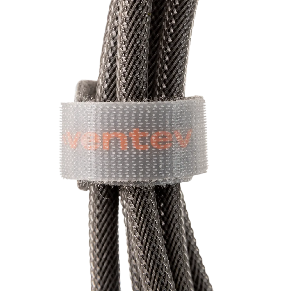 Ventev - Chargesync Alloy USB A to Apple Lightning Cable 10ft - Steel