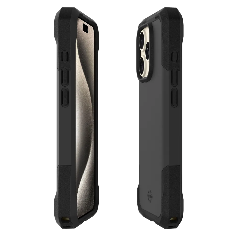 ITSKINS - Spectrum_R Armor Case for Apple iPhone 15 Pro Max - Black