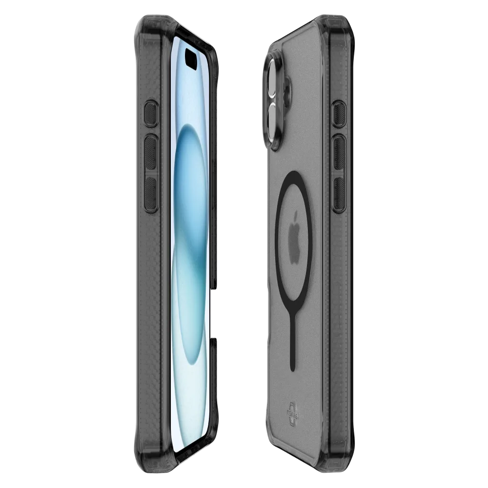 ITSKINS - Hybrid_R Vapor MagSafe Case for Apple iPhone 16 - Smoke