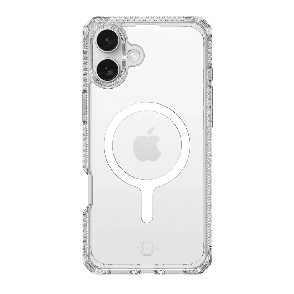 ITSKINS - Hybrid_R Clear MagSafe Case for Apple iPhone 16 Plus - Transparent