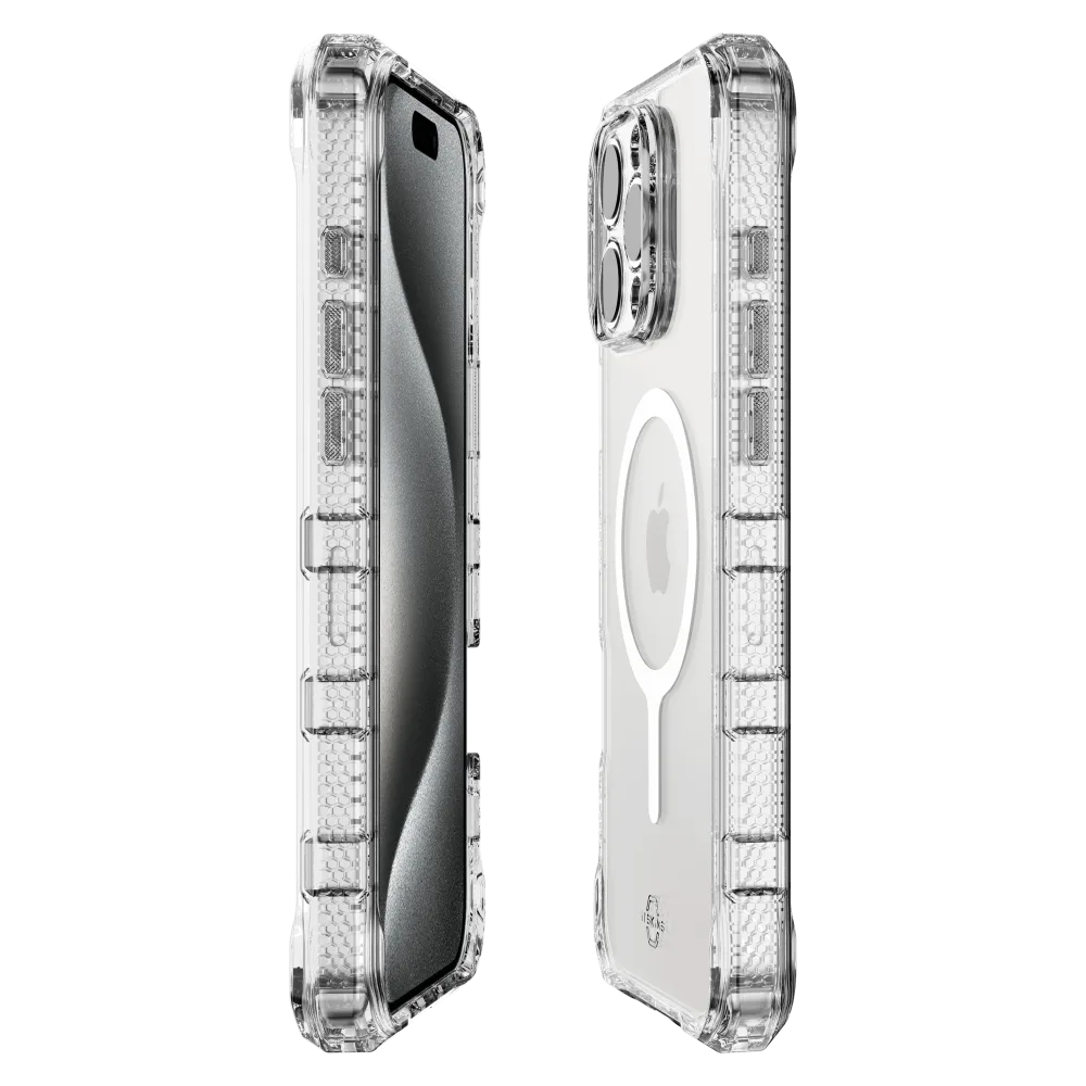 ITSKINS - Supreme_R Clear MagSafe Case for Apple iPhone 16 Pro Max - Transparent White Print