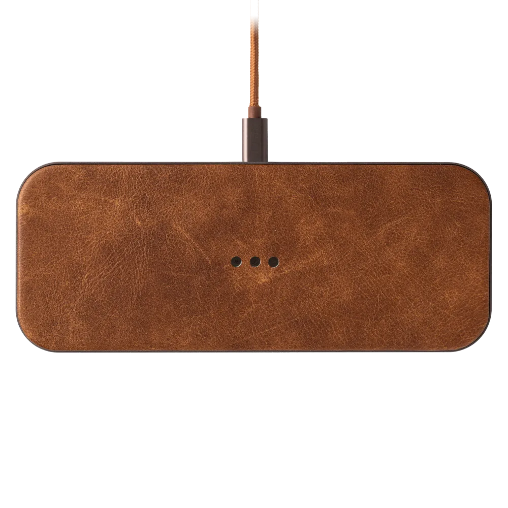 Courant - CATCH:2 Classic Wireless Charging Pad - Saddle