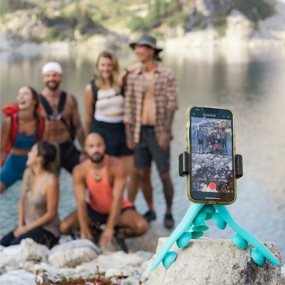 Tenikle - PRO Bendable Suction Cup Tripod Mount - Teal