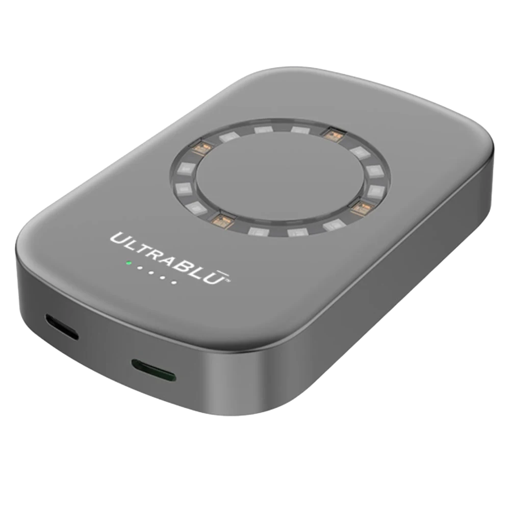 UltraBLU - Sanitizing and Charging Magnetic Power Bank - Grey