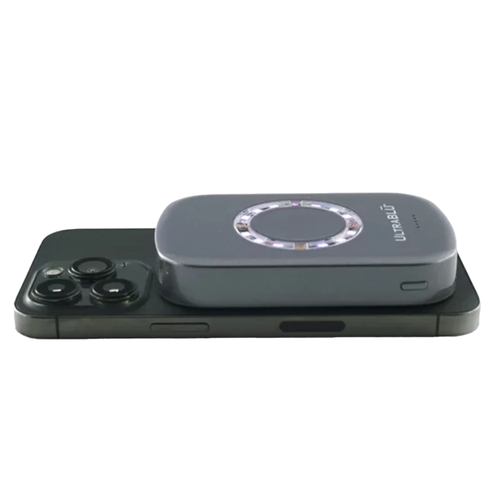 UltraBLU - Sanitizing and Charging Magnetic Power Bank - Grey