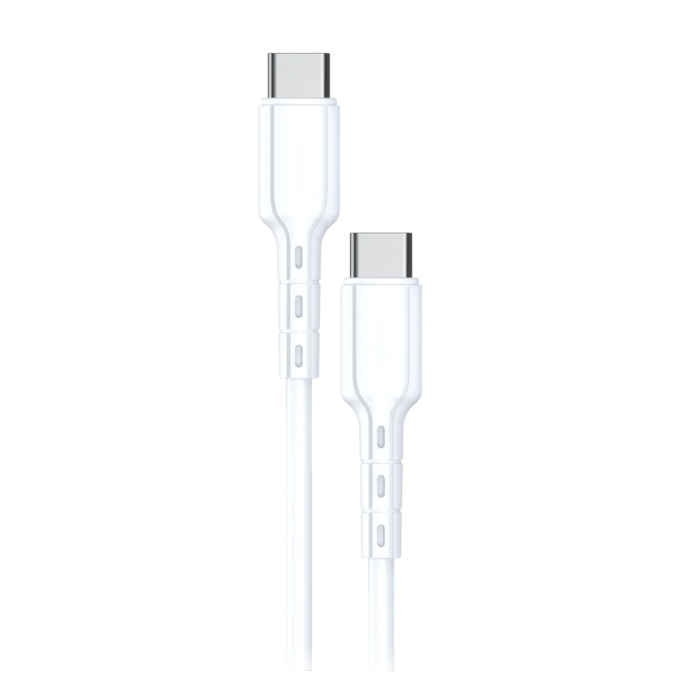 AMPD - Type C to Type C USB Cable 3ft - White