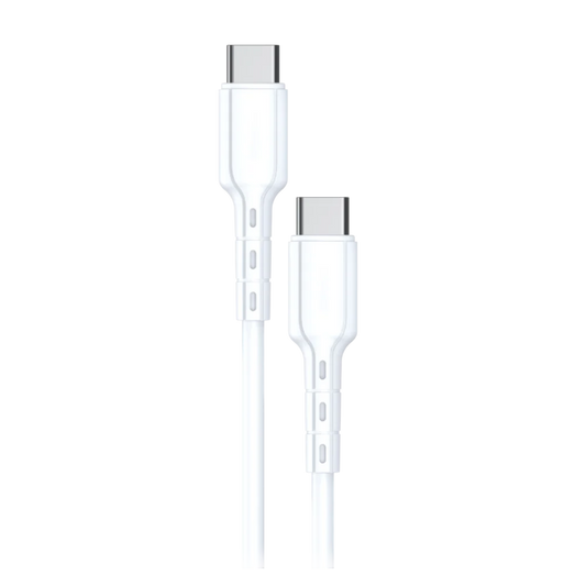 AMPD - Type C to Type C USB Cable 3ft - White