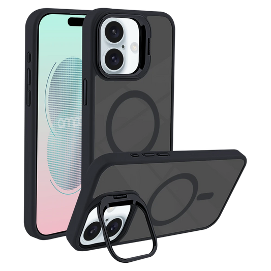 AMPD - Acrylic Smoke CamKick MagSafe Case for Apple iPhone 16 - Black
