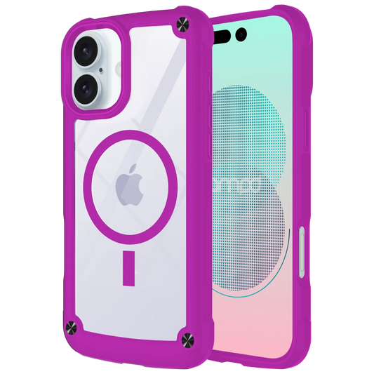 AMPD - DuraBump MagSafe Case for Apple iPhone 16 - Purple