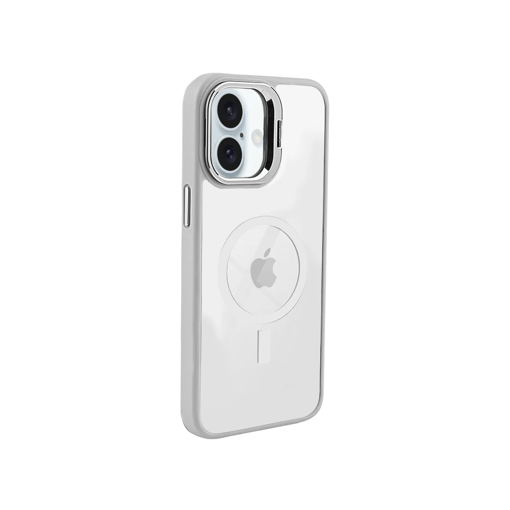 AMPD - Acrylic Smoke CamKick MagSafe Case for Apple iPhone 16 Plus - Grey