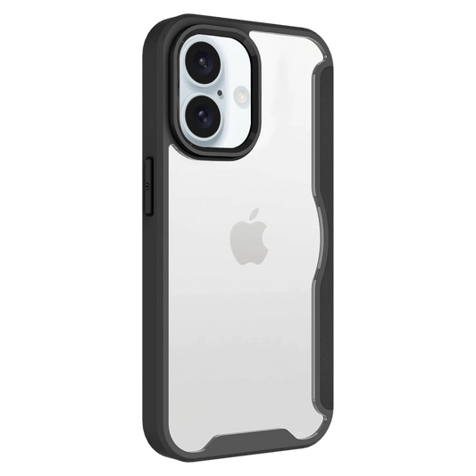 AMPD - TPU / Acrylic Wallet Flip MagSafe Case for Apple iPhone 16 Plus - Black
