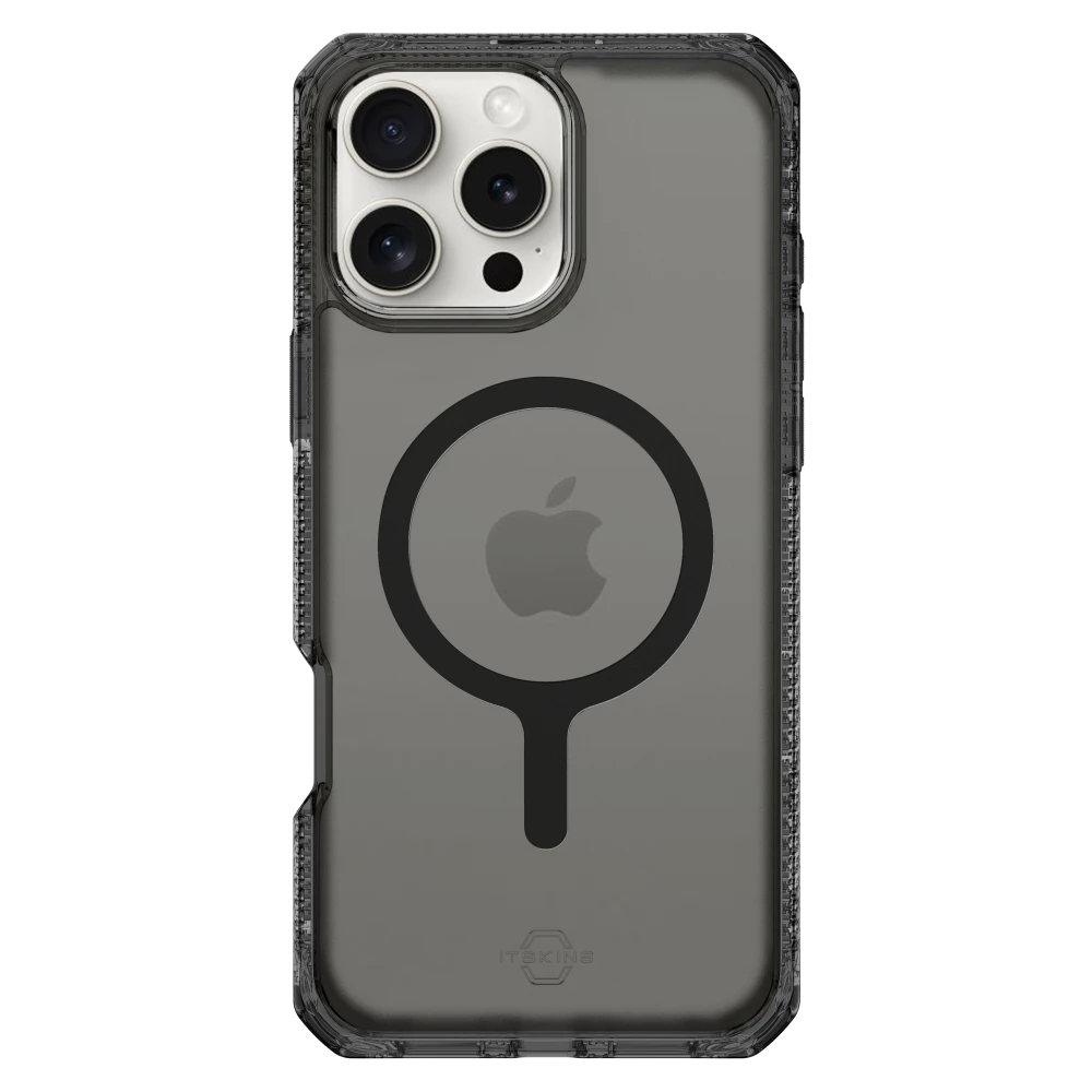 ITSKINS - Hybrid_R Vapor MagSafe Case for Apple iPhone 16 Pro - Smoke