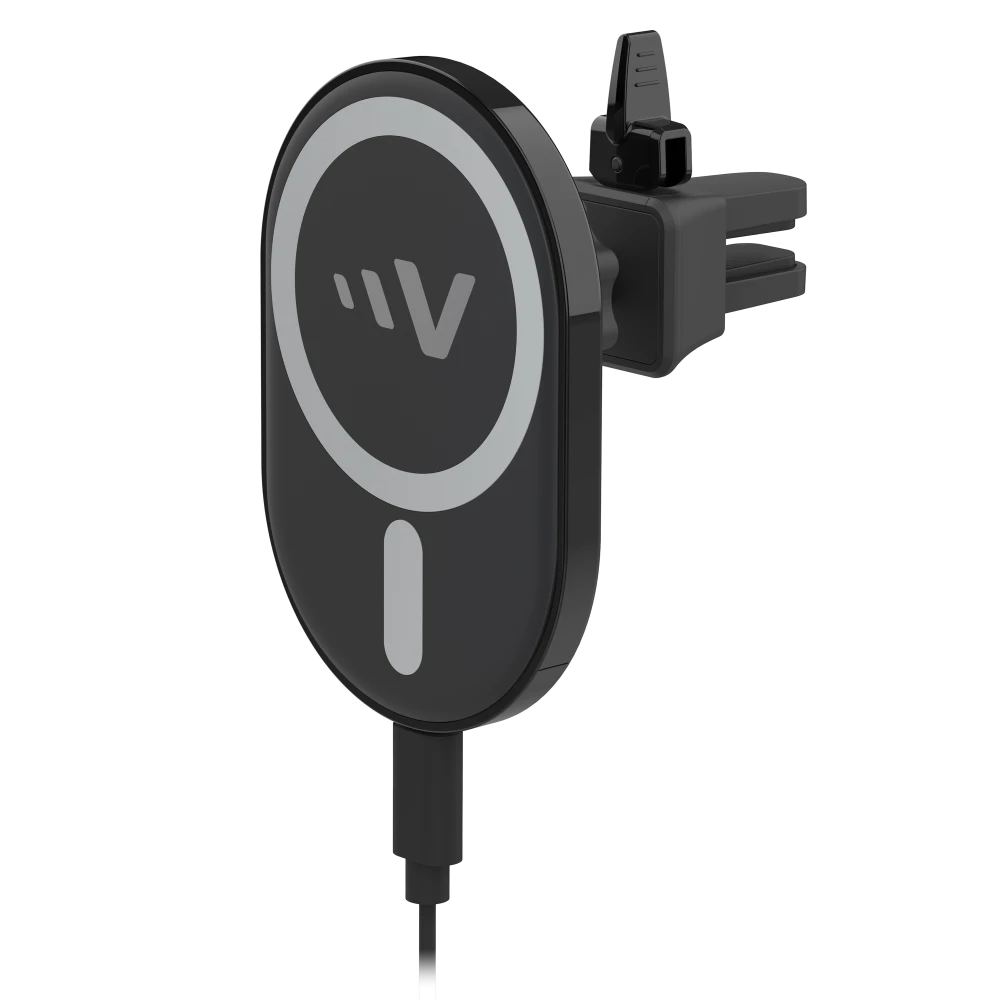 Ventev - 15W Magnetic Wireless Car Charger Mount - Black