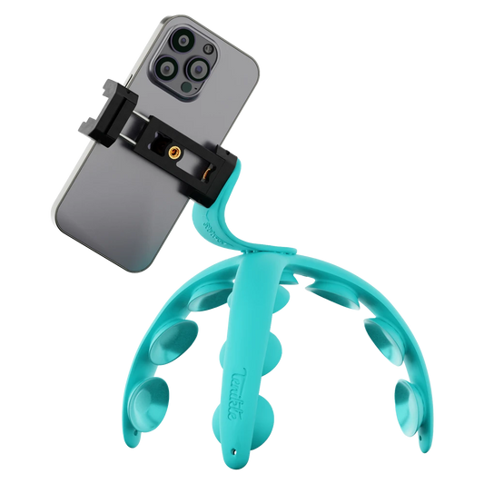 Tenikle - PRO Bendable Suction Cup Tripod Mount - Teal