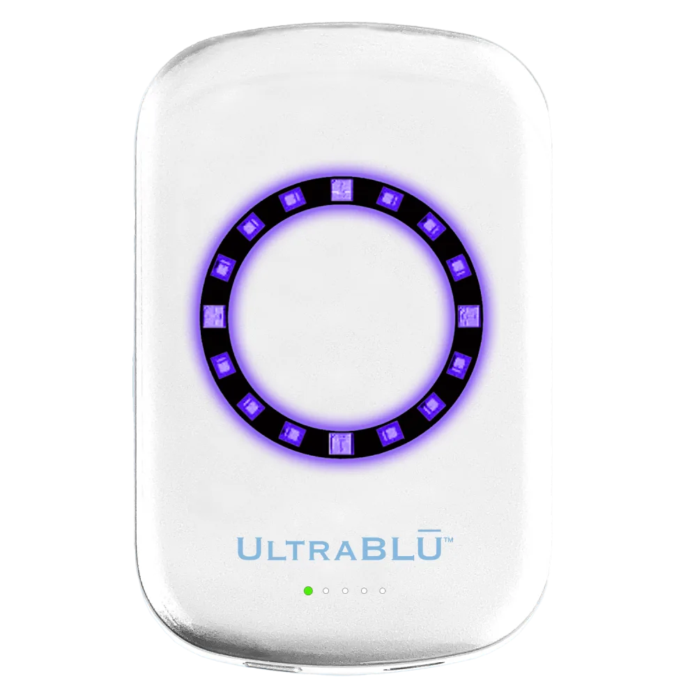 UltraBLU - Sanitizing and Charging Magnetic Power Bank - White